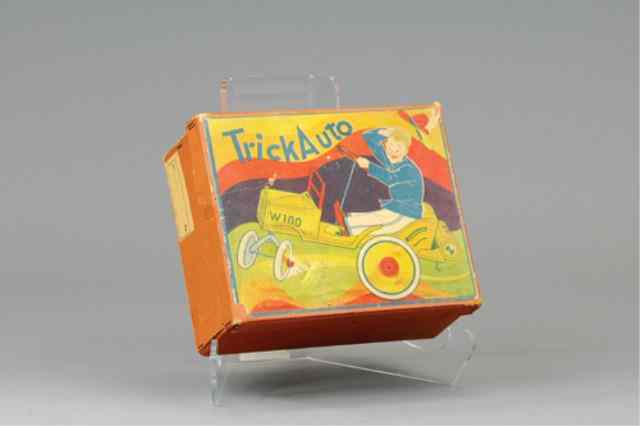 Appraisal: TRICK AUTO BOX ONLY Rare Japanese example very graphic image