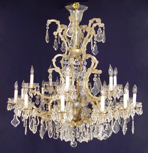 Appraisal: MARIA THERESA CHANDELIER lights on arms dripping in crystal prisms