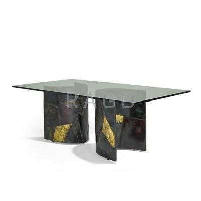 Appraisal: PAUL EVANS - DIRECTIONAL Dining table PE- USA Welded and