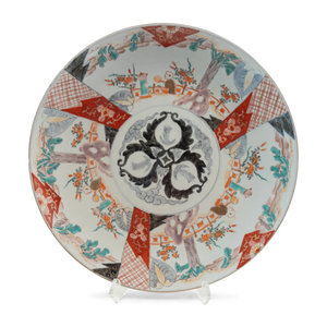 Appraisal: An Imari Porcelain Charger th Century Diameter inches