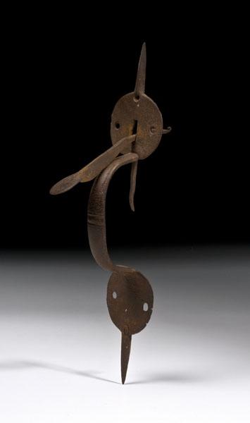 Appraisal: THUMB LATCH OF WROUGHT IRON American possibly New England th