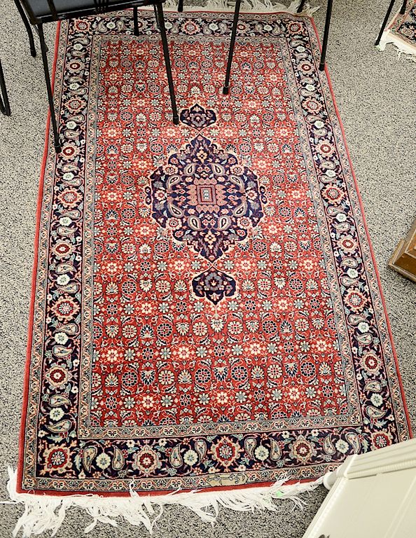 Appraisal: Two Oriental throw rugs ' x ' Provenance Estate of