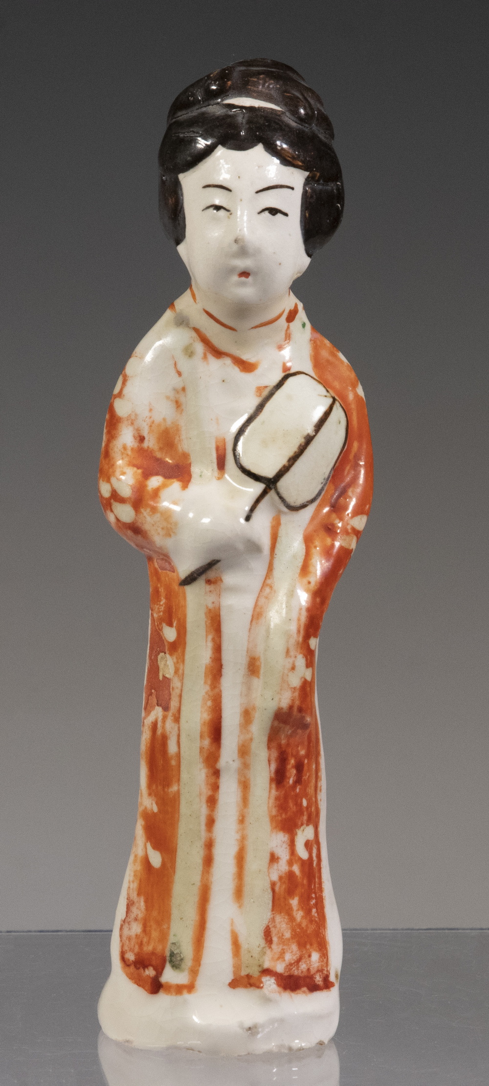 Appraisal: CHINESE QING PORCELAIN STANDING FIGURE OF A WOMAN TH C