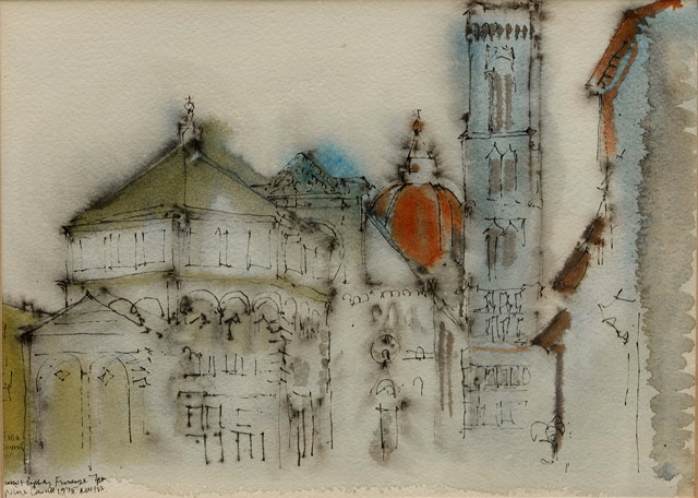 Appraisal: Nina Carroll British - Duomo and Baptistry Florence signed titled