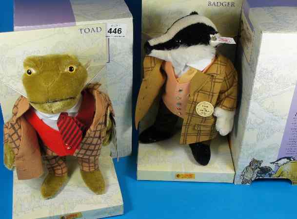 Appraisal: Steiff Bears from the Wind In The Willows set Toad