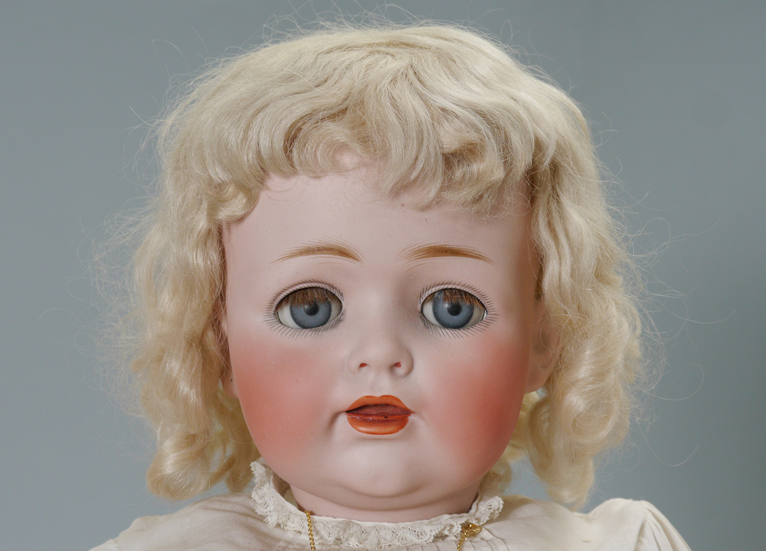 Appraisal: JD KESTNER BISQUE HEAD TODDLER DOLL Back of her head