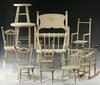 Appraisal: DOLL FURNITURE - Lot of ten pieces of assembled white