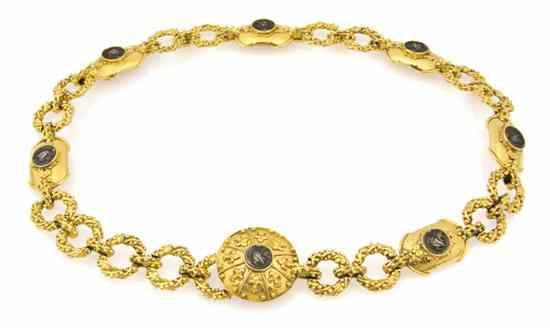 Appraisal: A Goldtone Coin Link Belt