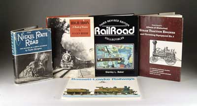 Appraisal: LOT OF MISCELLANEOUS RAILROAD BOOKS CONDITION Good to very good