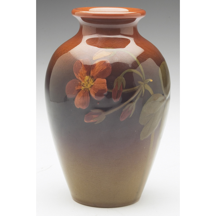 Appraisal: Rookwood vase Standard glaze with a finely painted floral design