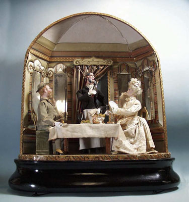 Appraisal: SPECTACULAR PHALABOIS AUTOMATON A rare and charming multi-figured musical automaton