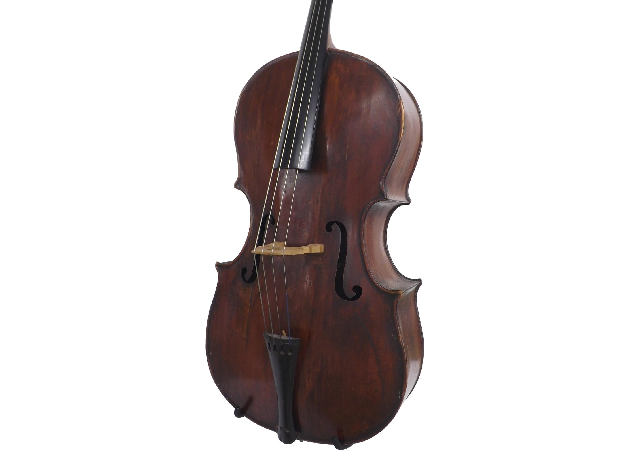 Appraisal: Interesting early th century double bass labelled Firth Hall New