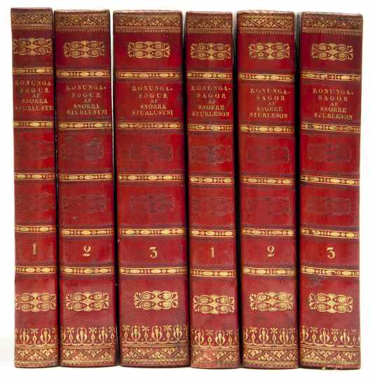 Appraisal: Sturleson Snorri Konunga-S gur vol additional engraved vignette titles Icelandic