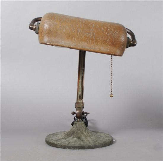 Appraisal: A Handel Desk Lamp Height inches