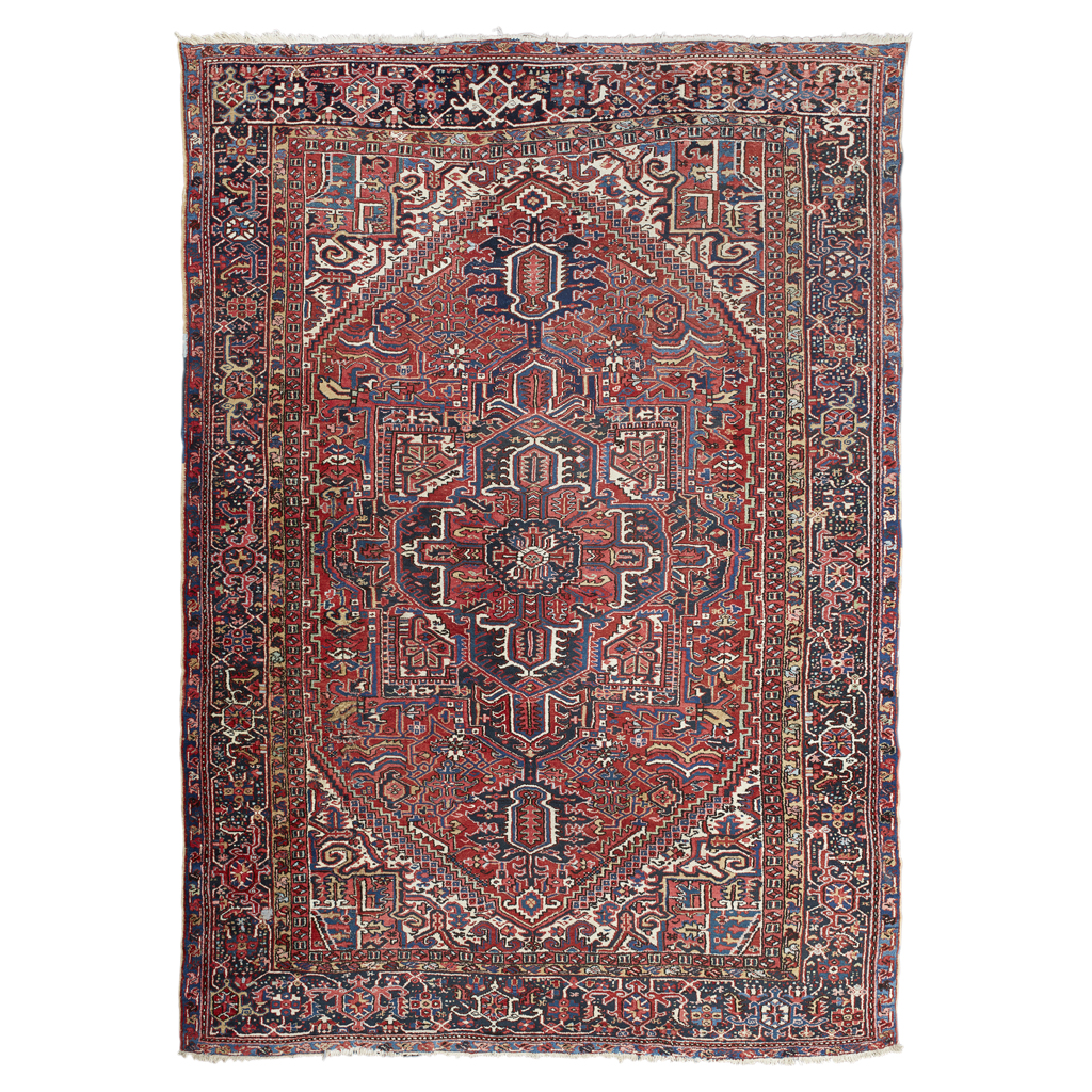 Appraisal: HERIZ CARPET NORTHWEST PERSIA EARLY TH CENTURY the red field