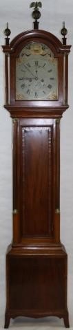 Appraisal: LATE TH CENTURY FEDERAL STYLE TALL CASE CLOCK MAHOGANY CASE