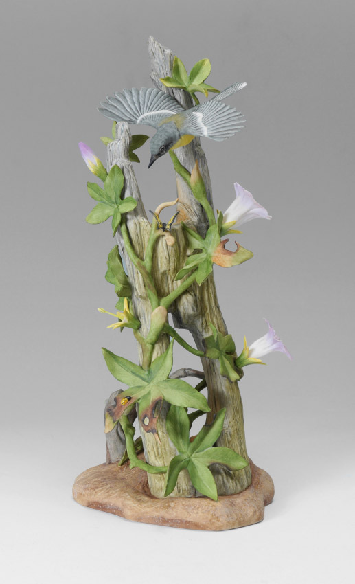 Appraisal: BOEHM PORCELAIN BIRD SCULPTURE Parula Warbler Measures approx '' tall