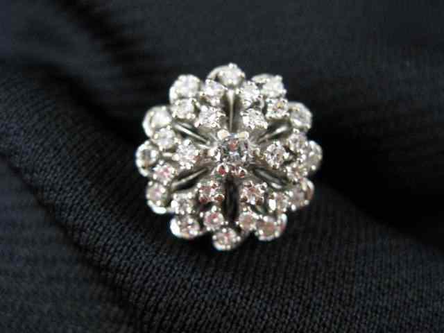 Appraisal: Diamond Ring dome style cluster totaling carat in k white