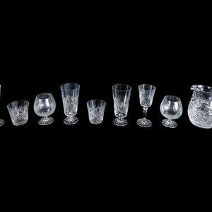 Appraisal: A Collection of Galway Cut Glass Stemware Articles th Century