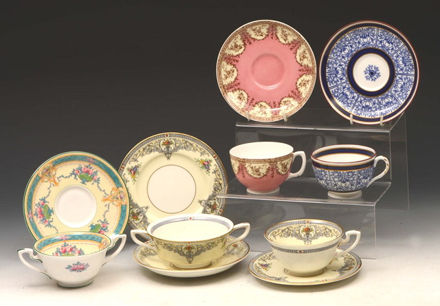 Appraisal: A ROYAL WORCESTER 'THE DUCHESS' PATTERN TRIO a similar soup