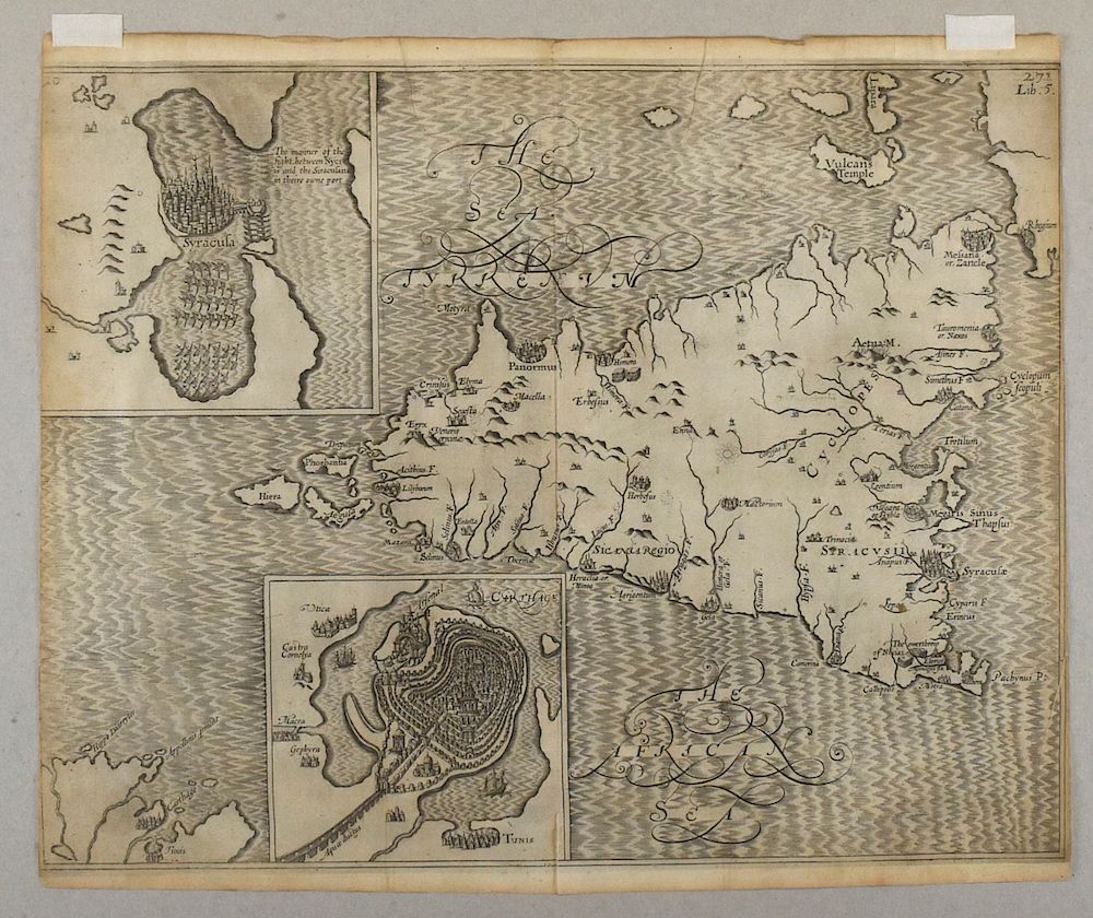 Appraisal: Grp Maps of Italy and from Munster's Cosmographia th- th