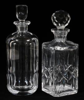 Appraisal: ORREFORS AND ATLANTIS CRYSTAL DECANTERS TWO ORREFORS AND ATLANTIS CRYSTAL