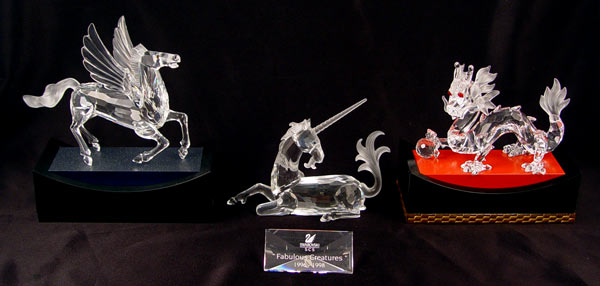 Appraisal: PIECE SWAROVSKI FABULOUS CREATURES SERIES LOT To include The Unicorn