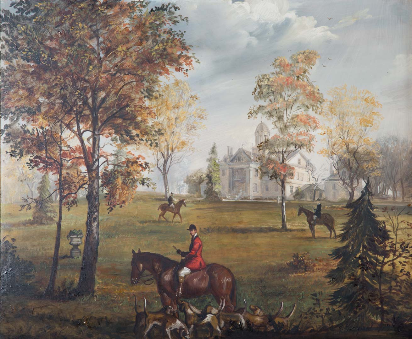 Appraisal: Joseph Sheppard The Hampton Hunt oil on panel American b