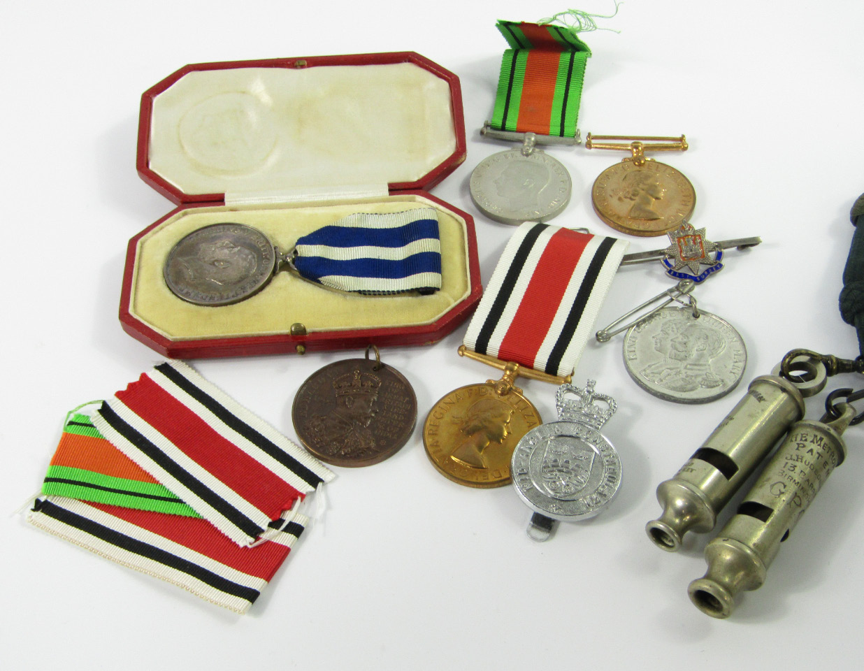 Appraisal: Police Medals including George V Kings Police Medal inscribed to