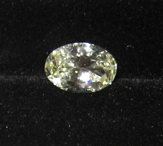 Appraisal: OVAL DIAMOND Oval cut diamond weighing ct accompanied by an