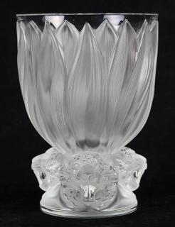 Appraisal: Lalique France signed and numbered 'Three Jaguars' vase Lalique France