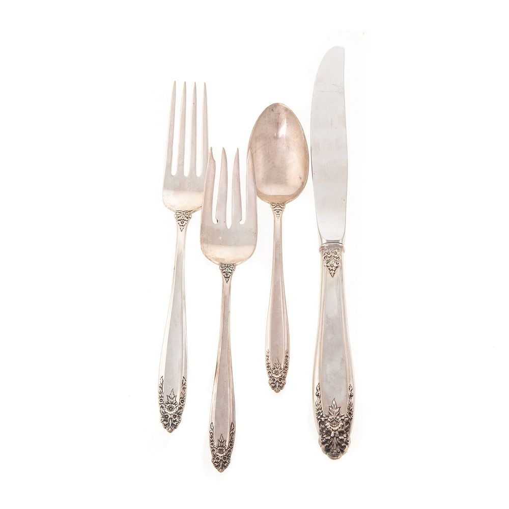 Appraisal: International Sterling Prelude Flatware Service Partial service for eight including