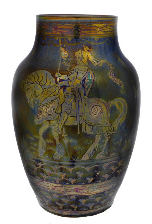 Appraisal: A PILKINGTON'S ROYAL LANCASTRIAN LUSTRE VASE painted by Richard Joyce