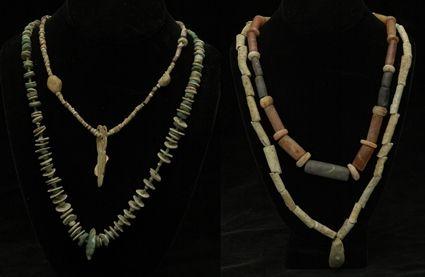 Appraisal: Assorted Pre-Columbian Hardstone Shell and Pottery Beads and Bead Strands