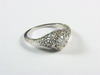 Appraisal: LADY'S RING - K white gold and diamond ring set