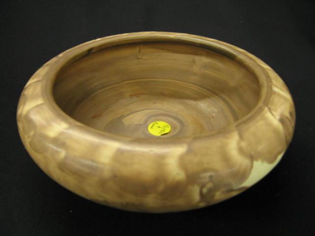 Appraisal: Peters Reed Art Pottery Bowl brushed brown glaze tall diameter