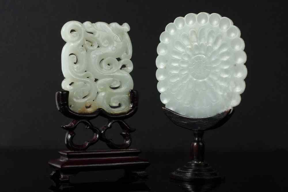 Appraisal: CHINESE JADE CARVINGS - Two th - th c Chinese