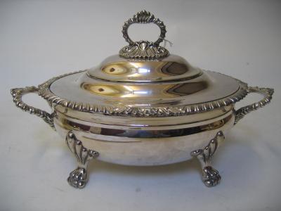 Appraisal: A GERMAN TUREEN early th century of oval form with