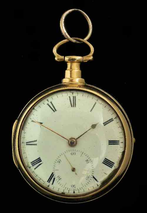 Appraisal: A George III gentleman's ct gold pair cased lever pocket