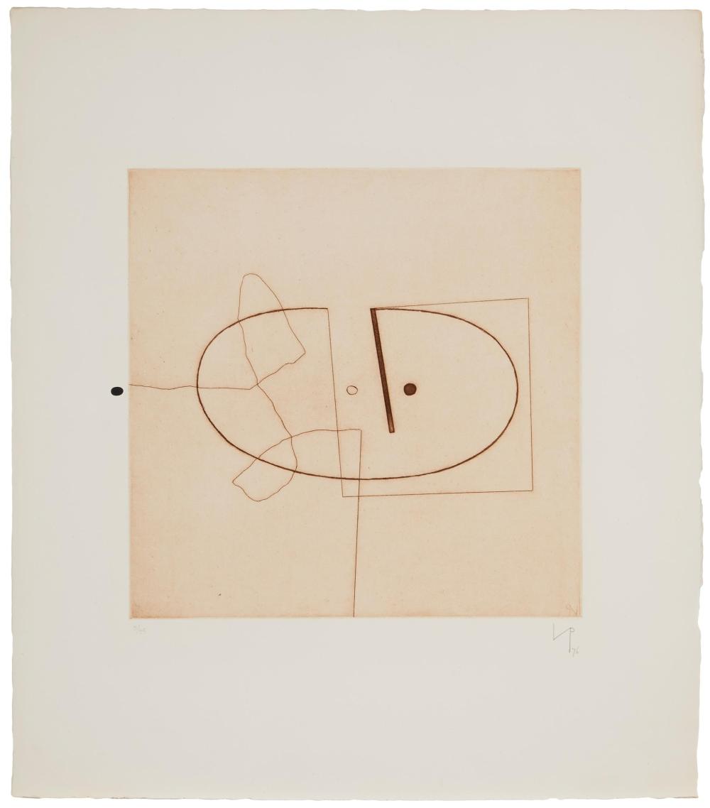 Appraisal: Victor Pasmore - British Untitled from Metamorphosis Linear Motifs Etching