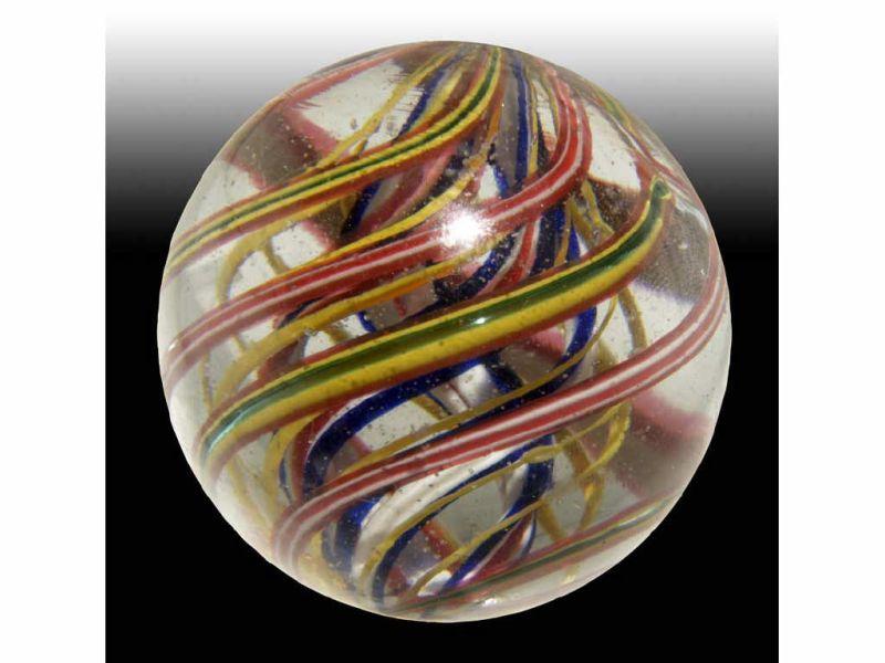 Appraisal: Three Stage Divided Core Swirl Marble Description - '' Stage