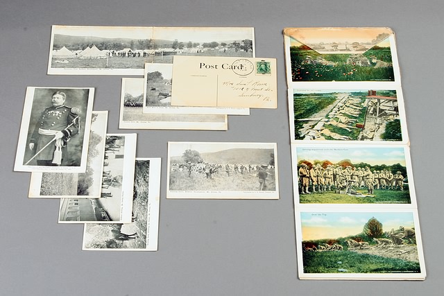 Appraisal: Pre-WWI postcards depicting PA National Guard activities