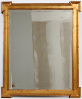 Appraisal: GILT PAINTED WALL MIRROR GILT PAINTED WALL MIRROR H ''