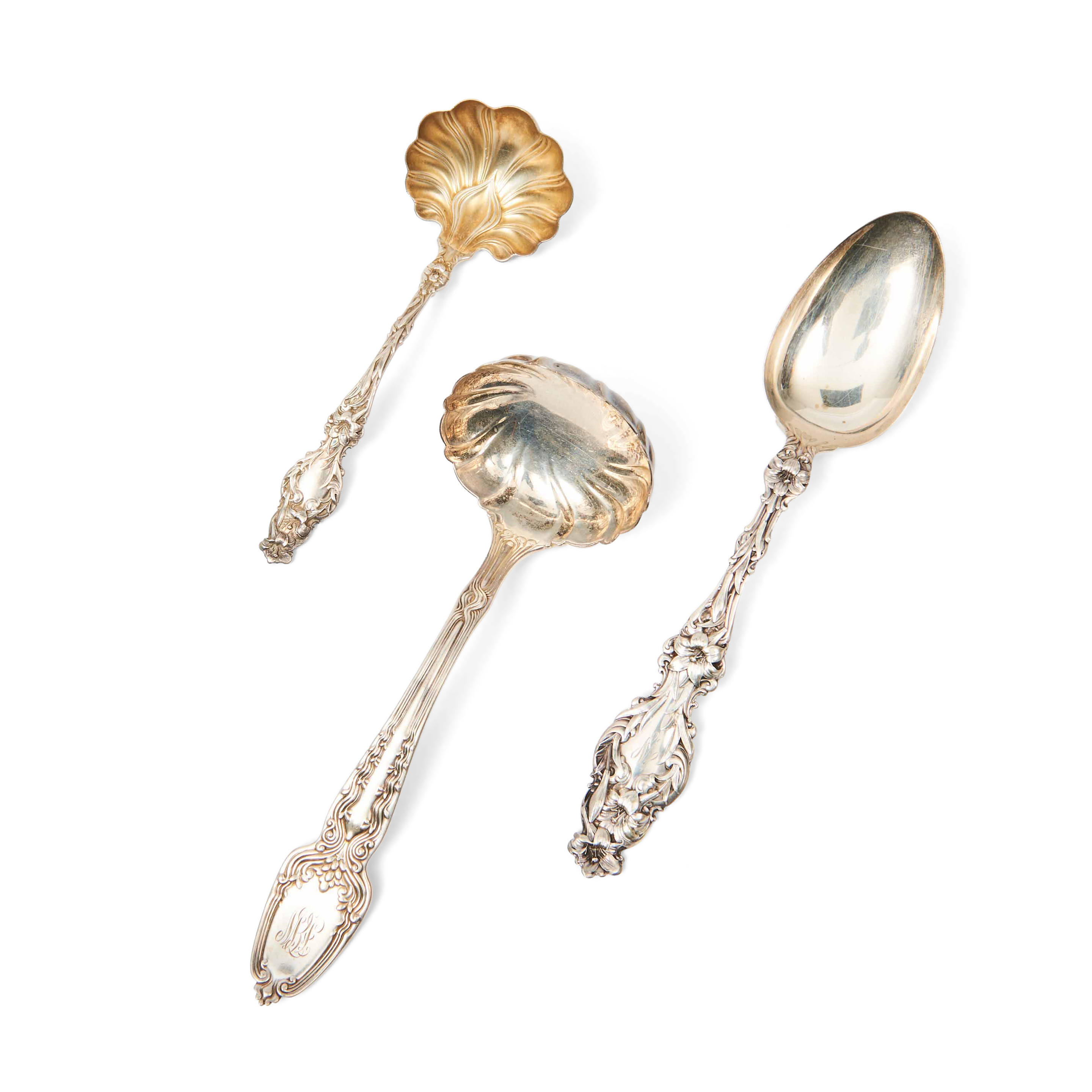 Appraisal: Seven Pieces of Whiting Manufacturing Co Lily Sterling Silver Spoons