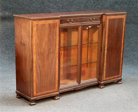 Appraisal: A mid th century mahogany inverted breakfront sideboard By Whytock