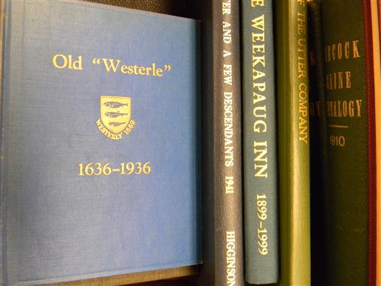 Appraisal: Books collection of Rhode Island Westerly etc books including History