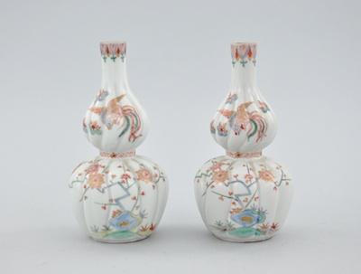 Appraisal: A Pair of Japanese Double Gourd Porcelain Vases ca th