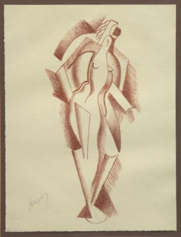 Appraisal: ARCHIPENKO Alexander Lithograph of a Woman From the 'Die Schaffenden'