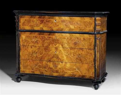 Appraisal: CHEST OF DRAWERS early Baroque Northern Italy circa Walnut and