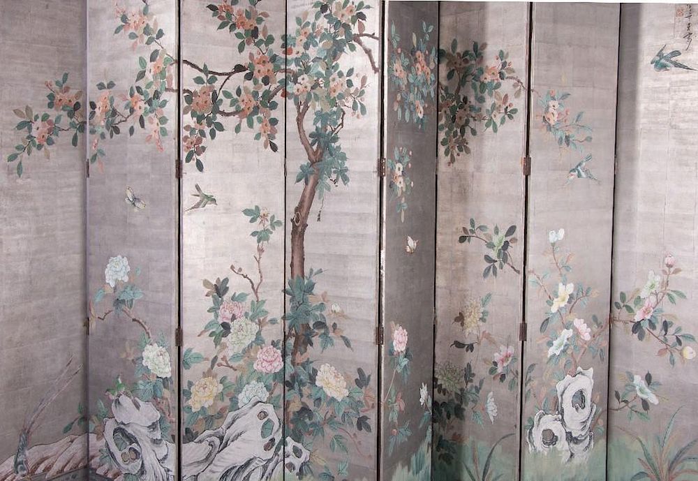 Appraisal: Early th century Japanese screen An early th century eight